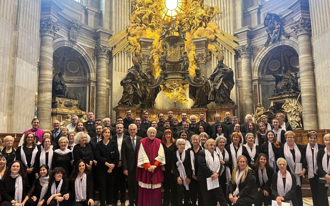 NdP: La Coral de La Passió d’Esparreguera homenatge al Mestre Borràs a Roma.
