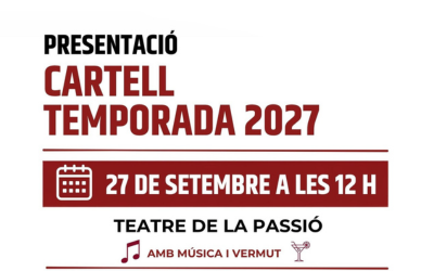 Presentació cartell temporada 2027 La Passió d’Esparreguera